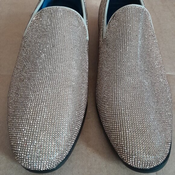 SP by St Patrick Men Shimmering Slip on Formal Dress Shoes Size 12